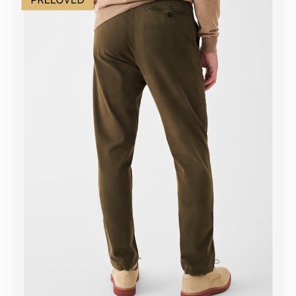 Faherty Reserve Garment Dye Chino in Deep Olive 32x30 - Picture 2 of 3